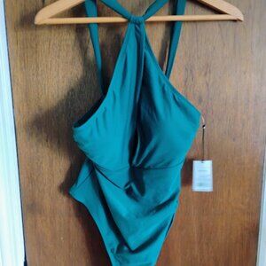 Shade & Shore Women’s One Piece Bathing Suit - Green - NWT - Size Med